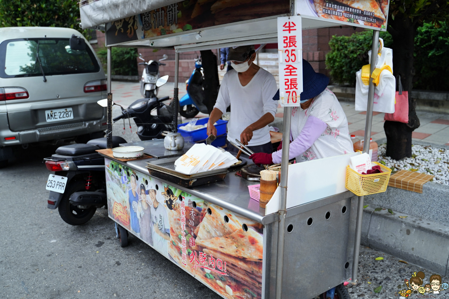 黃家蔥油餅 高雄美食 小吃 路邊攤 銅板美食 下午茶 點心 必吃 排隊 食尚玩家