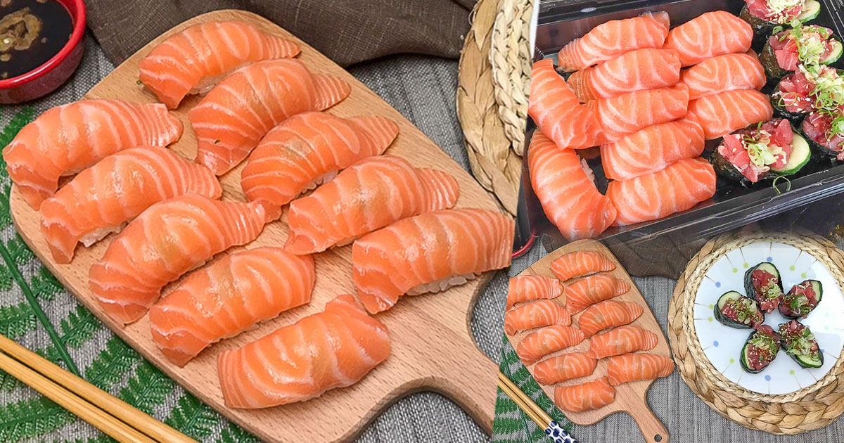 鮭魚壽司 上漁屋 手作壽司 花壽司 鮭魚 生魚片 日式料理 日式美食 好吃 新鮮 平價 銅板 高雄美食