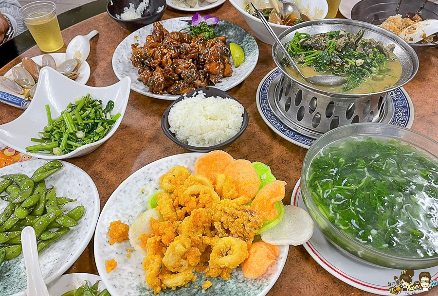 老夫子 水餃 岡山美食 高雄 餐館 聚餐 家庭聚會 老店 必吃 功夫菜色