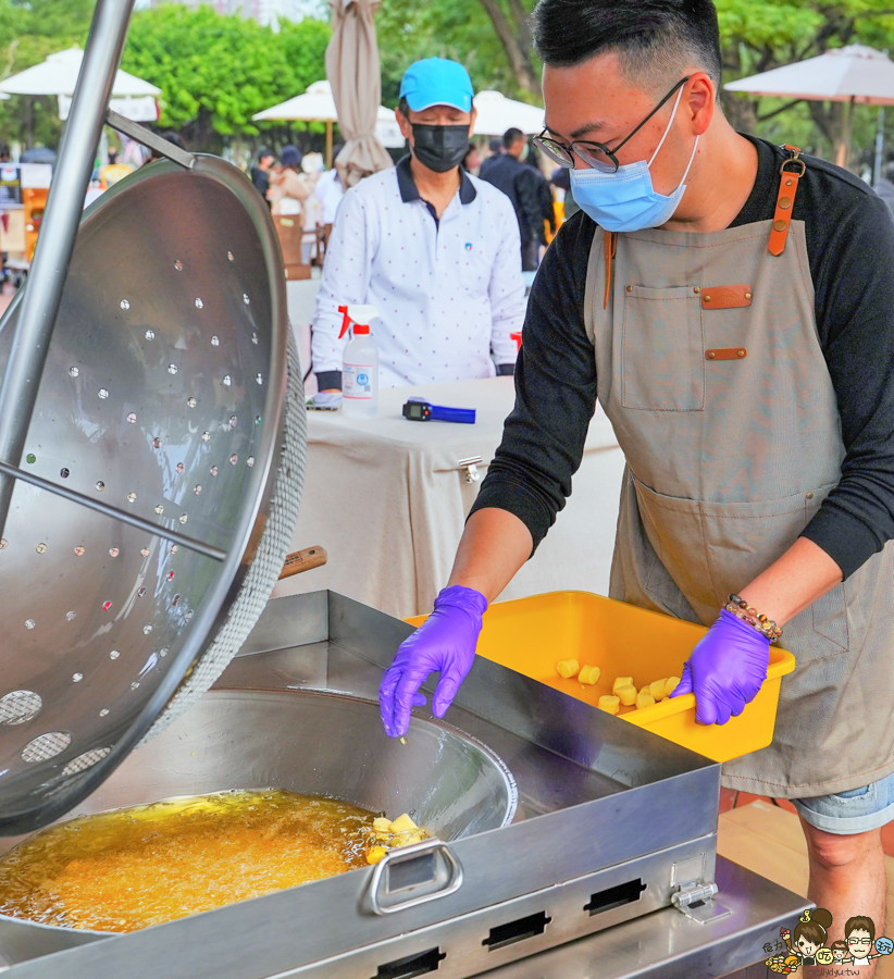 高雄地瓜球 炸物 市集美食 排隊 必吃 好吃 地瓜 小吃 駁二 旅遊