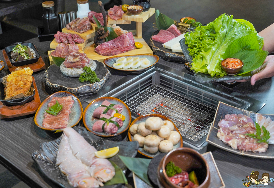 高雄燒肉 套餐 頂級 和牛燒肉 日式燒烤 炭黔燒肉 必吃 聚餐 約會 消夜 夜貓族 高雄必追 高雄美食