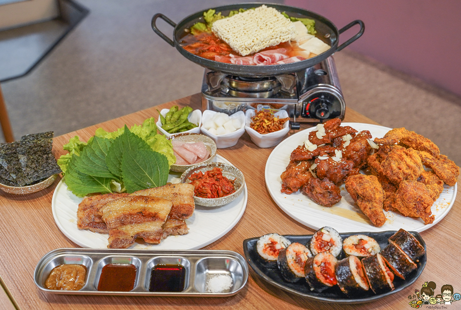 韓國料理 韓式炸雞 炸雞 鍋物 飯捲 韓式飯卷 好吃 推薦 脆榖 聚餐 高雄美食