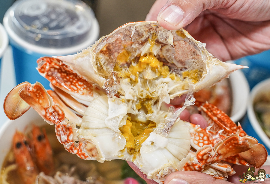 海鮮粥 海鮮 大魷魚 小卷 螃蟹 蓋岡夫海鮮粥舖 高雄美食 大社