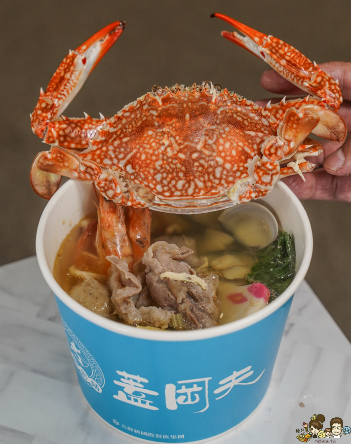 海鮮粥 海鮮 大魷魚 小卷 螃蟹 蓋岡夫海鮮粥舖 高雄美食 大社