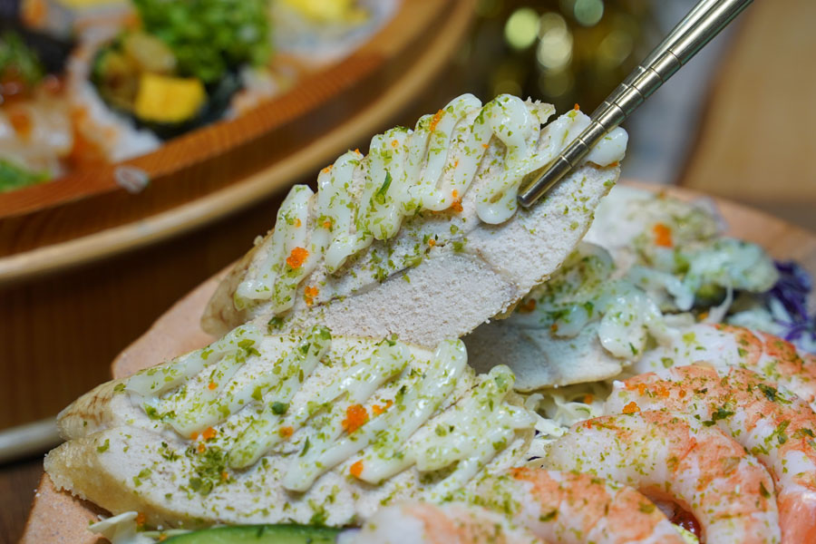 阿布潘水產 親子 野餐 海鮮 必買 禮盒 螃蟹 生魚片 壽司 飯糰 家庭