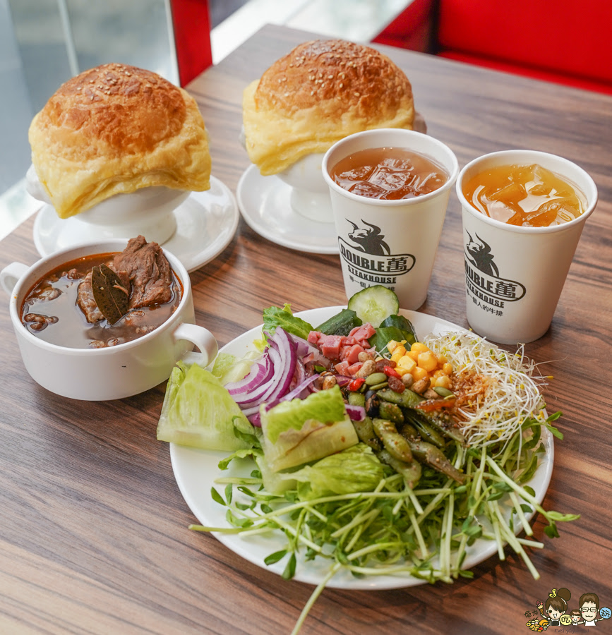 鐵板牛排 平價牛排 自助吧 家庭聚餐 親子 Double 萬牛排館 高雄鐵板牛排 鳳山美食 高雄美食
