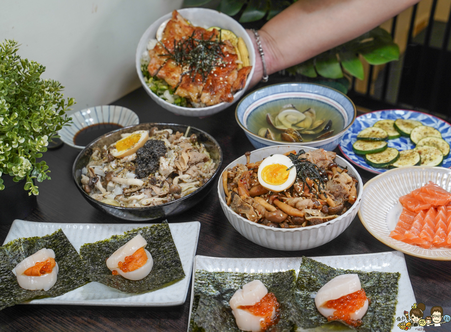 感丼現食料理 高雄丼飯 麵食 拉麵 生魚片 鮭魚 干貝 鳳山火車站 學區美食