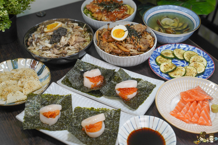 感丼現食料理 高雄丼飯 麵食 拉麵 生魚片 鮭魚 干貝 鳳山火車站 學區美食