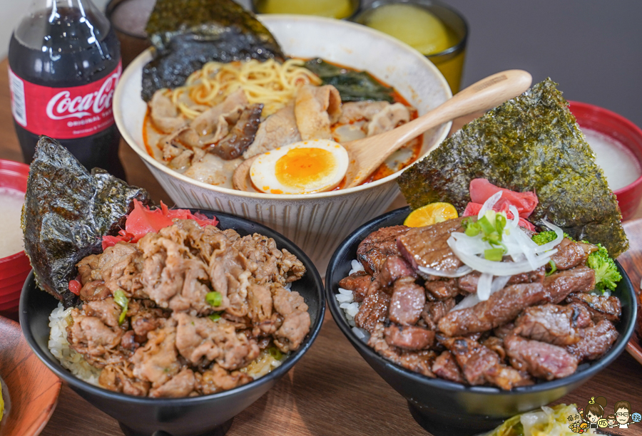 鳳山美食 必吃 好吃 肉肉 肉肉山 牛丁次郎坊 丼飯 拉麵 日式 晚餐宵夜