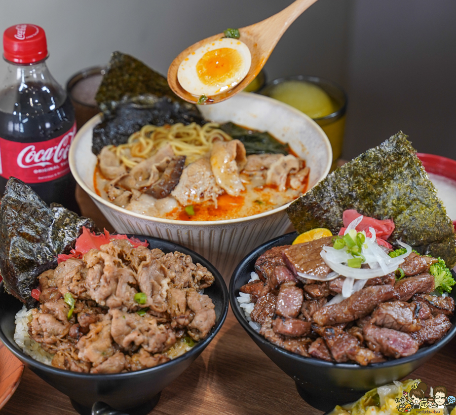 鳳山美食 必吃 好吃 肉肉 肉肉山 牛丁次郎坊 丼飯 拉麵 日式 晚餐宵夜