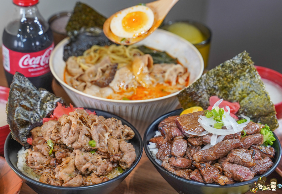 鳳山美食 必吃 好吃 肉肉 肉肉山 牛丁次郎坊 丼飯 拉麵 日式 晚餐宵夜