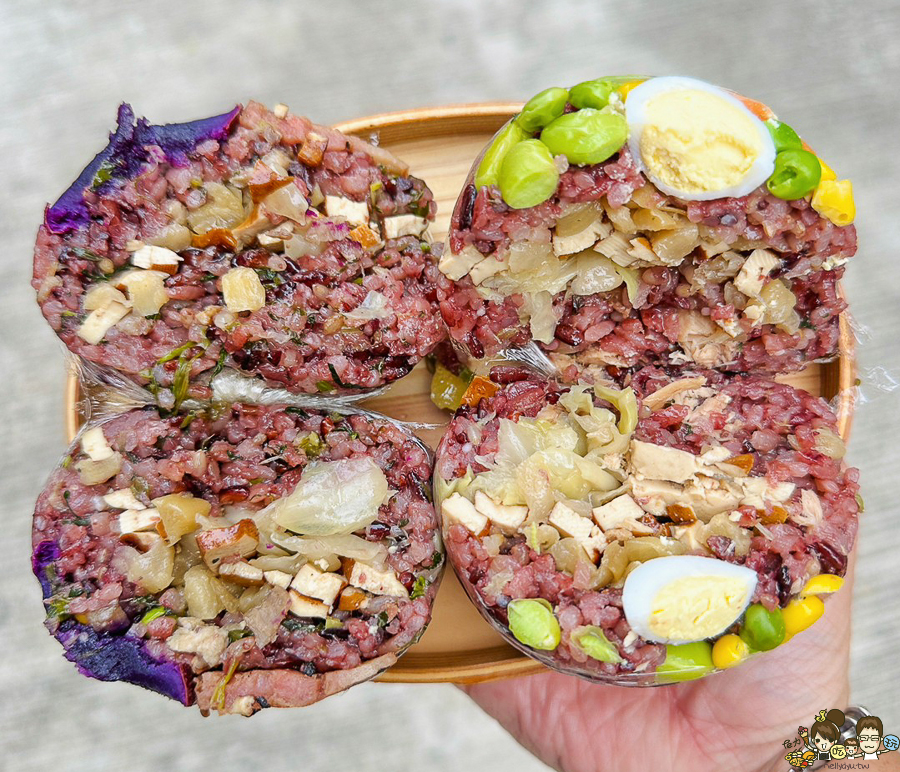 水晶飯糰 飯糰 琉璃 原住民 自由市場 黃昏市場 市場美食 紫米