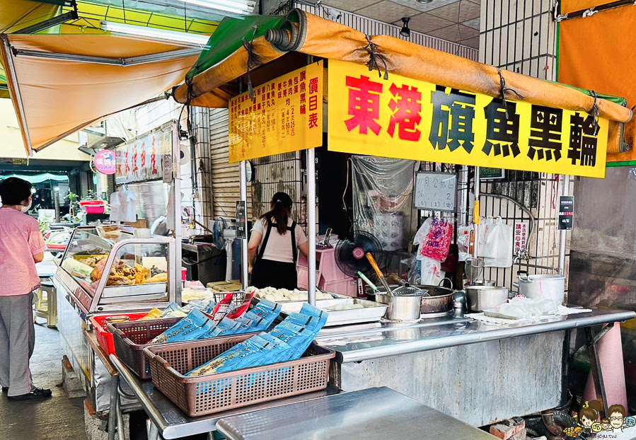 東港旗魚甜不辣 正忠市場 市場美食 必吃 魚漿 手工 黑輪 旗魚黑輪 糯米腸 湯 平價 好吃 推薦 