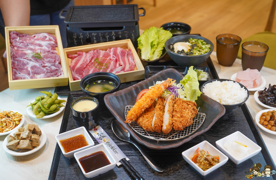 小泉 鑄鐵燒肉 燒肉 定食 日式定食 小菜免費 吃到飽 家樂福 鼎山 聚餐 聚會 家庭 親子 和風 豆腐鍋