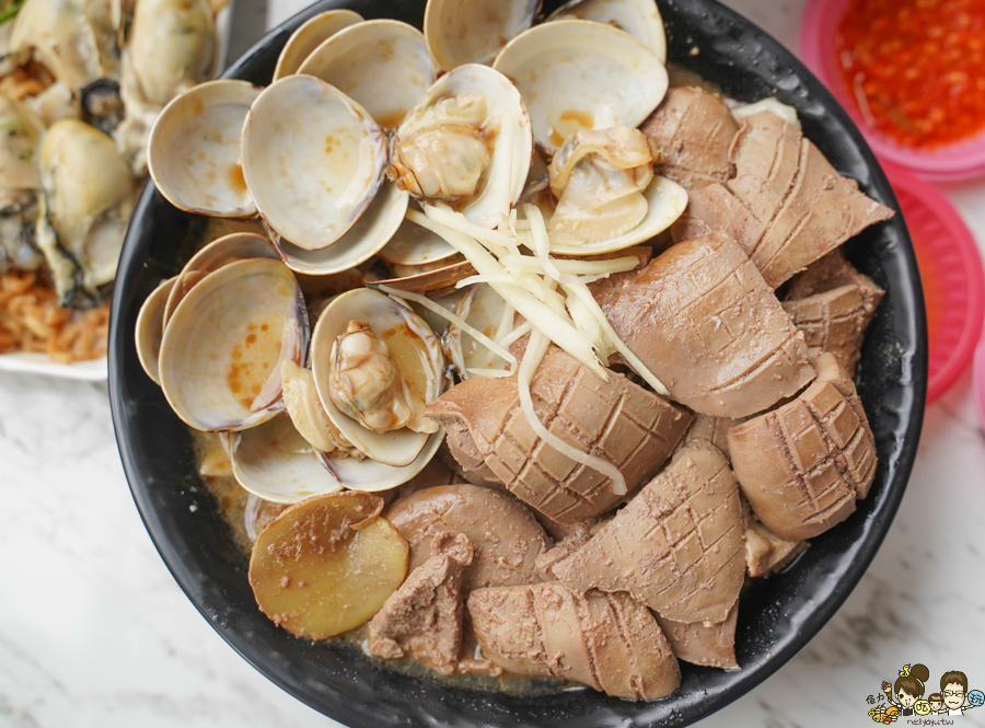 金三益 鍋燒 海鮮 痛風餐 巨無霸麻油金蠔蝦麵線 蠔厲害乾拌麵、 麻油腰子雙拼麵線 蝦兵蟹將鍋燒意麵 獨家 限量 霸王 霸氣 巨大份