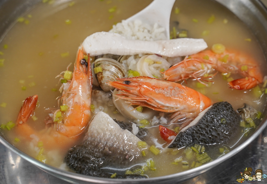 欣漁翁海產粥 高雄美食 熱河美食 高醫美食 必吃 海產粥 飯湯 新鮮 好吃 大份量 阿嬤怕你餓