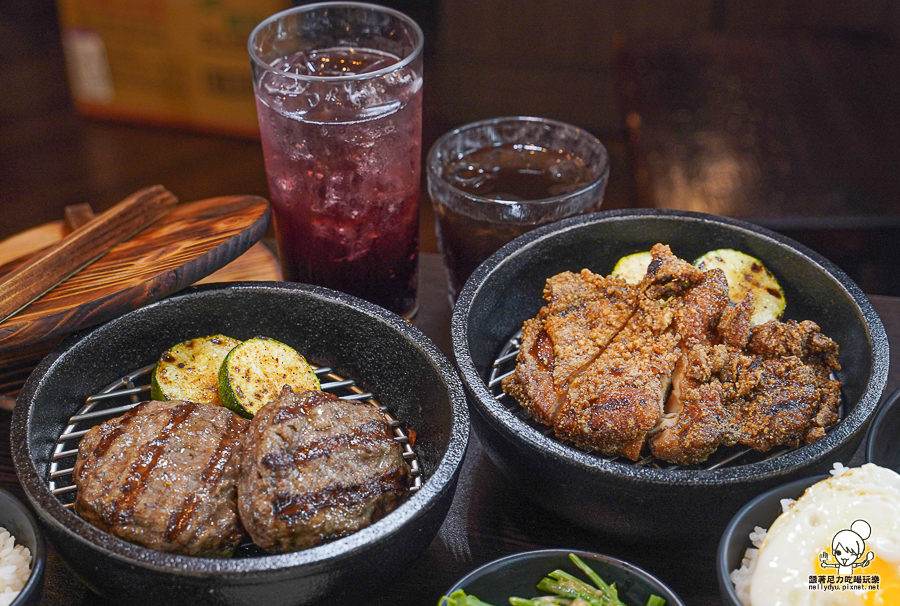 小歐圓 炭烤漢堡肉 炭烤雞腿排 炭燒 煙燻 獨門 苓雅市場 餐館 小餐廳 定食