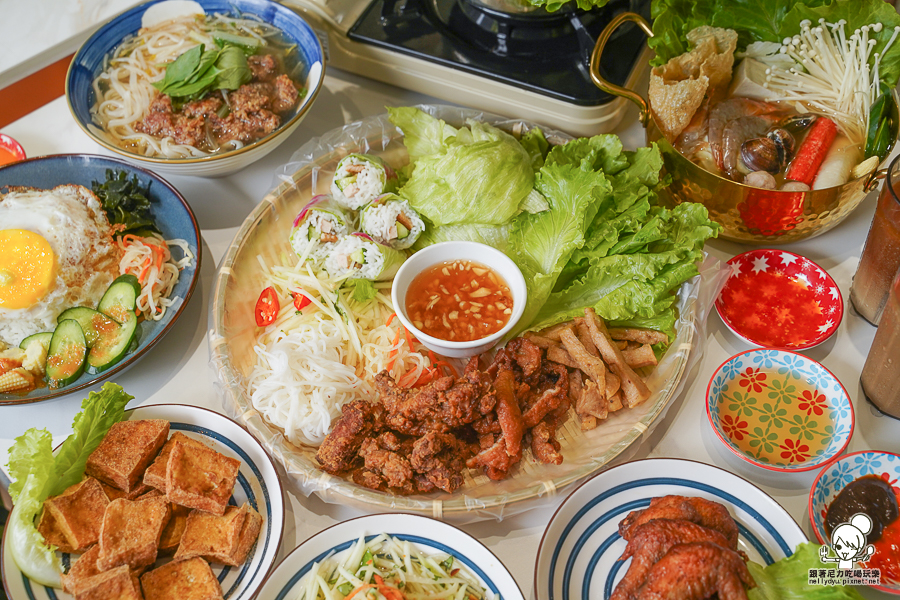 越好吃越南料理 越式 聚餐 開胃 嘉義美食 太保 好停車 超開胃 火鍋 鍋物 推推鍋 帽子鍋