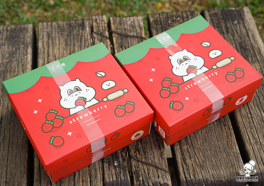 草莓蛋糕 草莓甜點 草莓波士頓派 彌月 團購 十月甜 Oct.Sweet 高雄