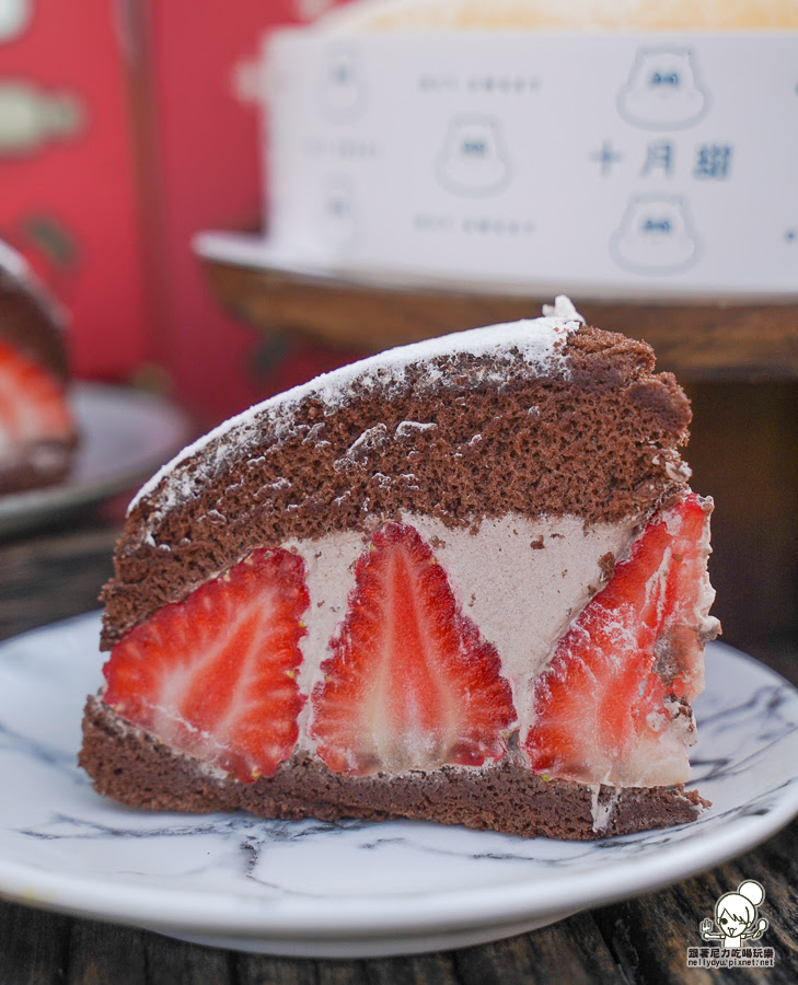 草莓蛋糕 草莓甜點 草莓波士頓派 彌月 團購 十月甜 Oct.Sweet 高雄