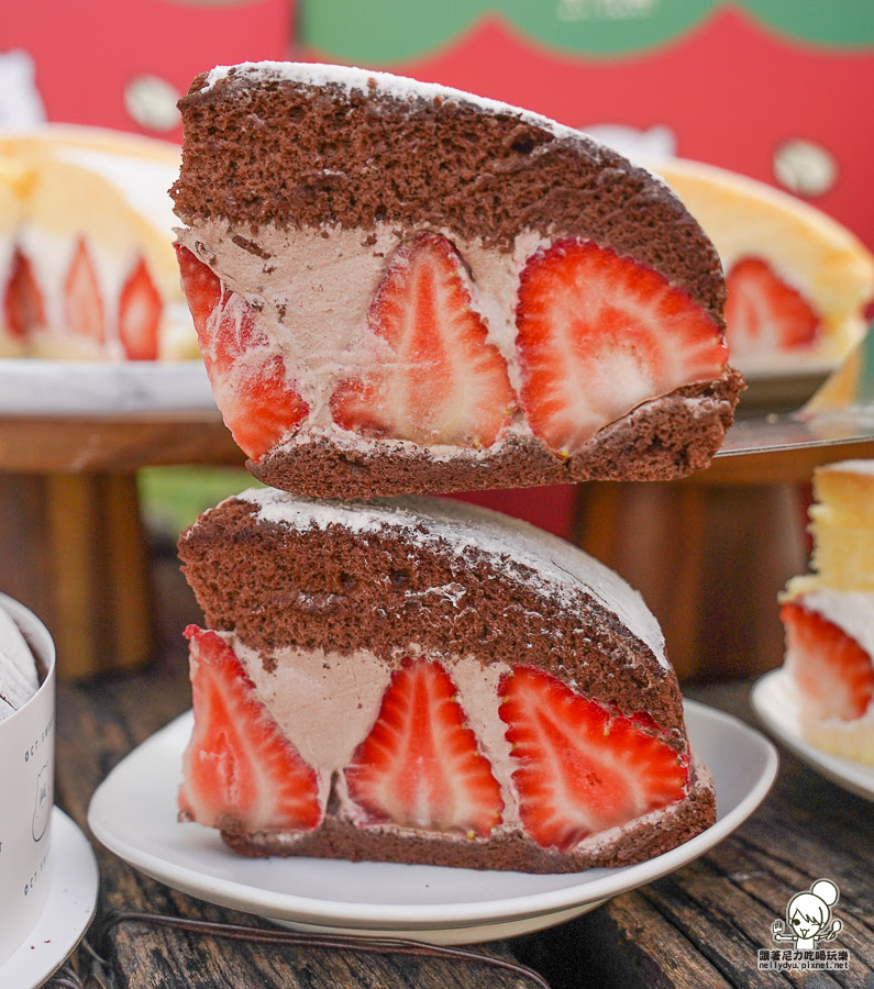 草莓蛋糕 草莓甜點 草莓波士頓派 彌月 團購 十月甜 Oct.Sweet 高雄