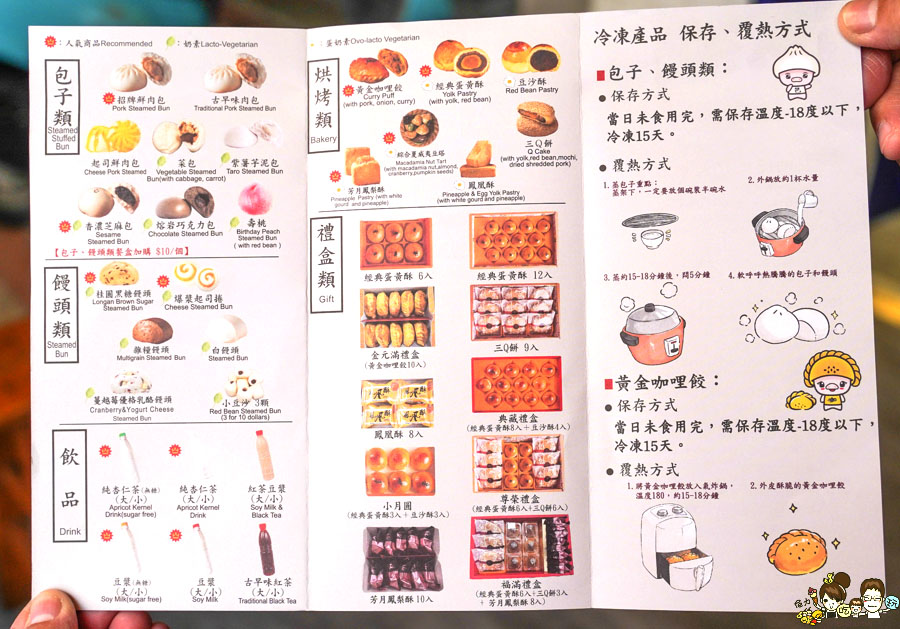 嘉義美食 阿潘肉包 伴手禮 禮盒 月餅 黃金咖哩餃 鳳梨酥 鳳凰酥 三Q餅 在地老店 老字號 傳承 肉包 饅頭