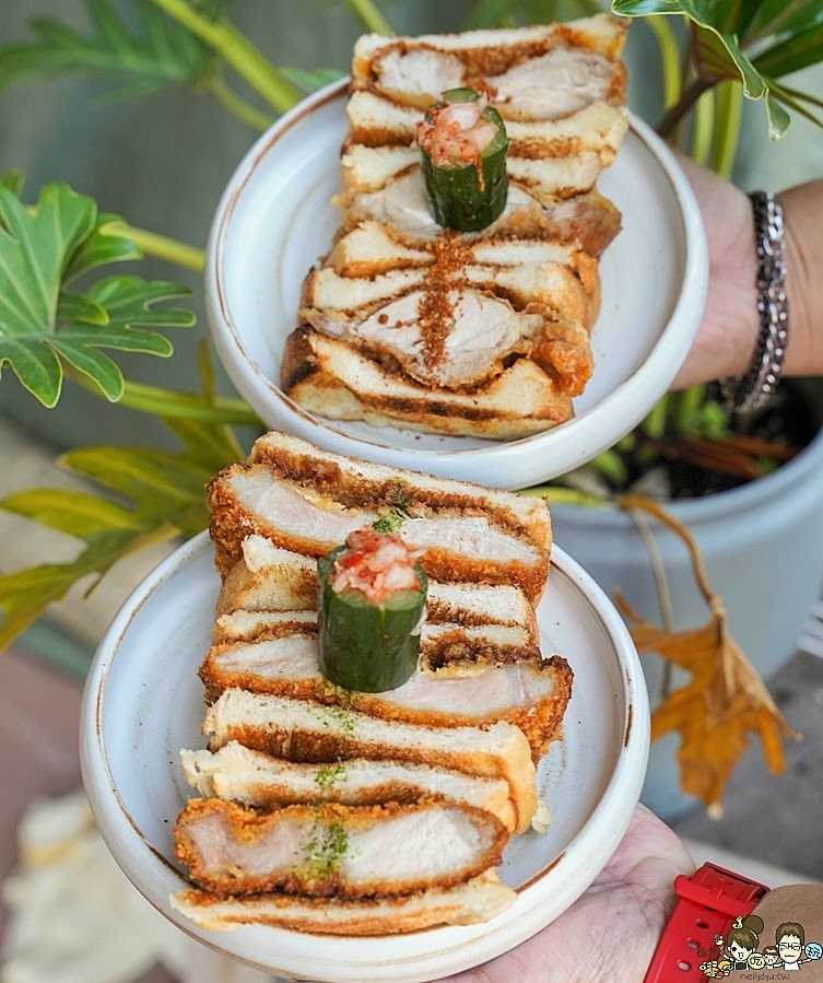 美食六樓A座 早午餐 下午茶 苓雅美食 麵包 吐司 小店 文青 手作 豬排三明治 沙拉 三明治 鮮奶吐司