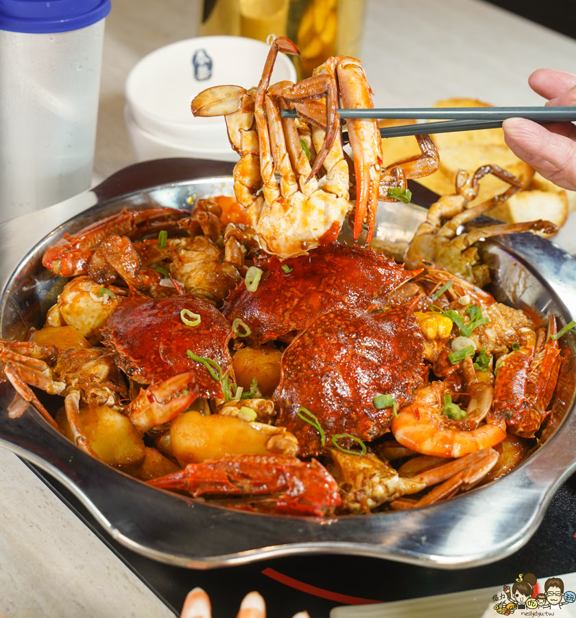 春囍 韓式辣味肉蟹煲 重慶麻辣肉蟹煲 螃蟹 創意 獨家 螃蟹飯 蝦飯