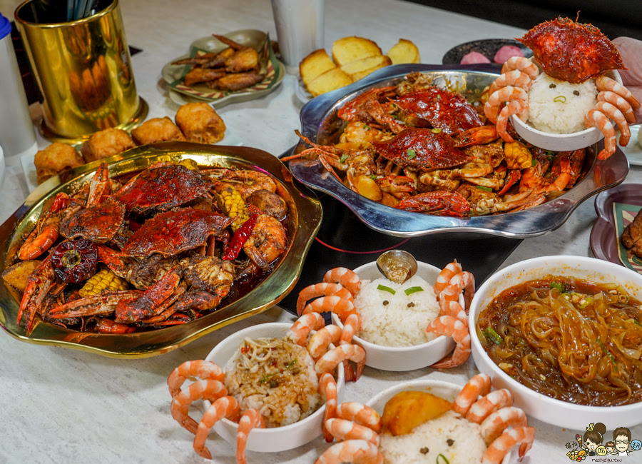 春囍 韓式辣味肉蟹煲 重慶麻辣肉蟹煲 螃蟹 創意 獨家 螃蟹飯 蝦飯