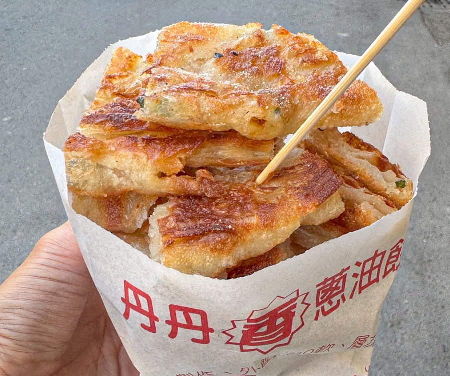 高雄 夜市 仁武夜市 丹丹蔥油餅 好吃 推薦 必吃 蔥油餅