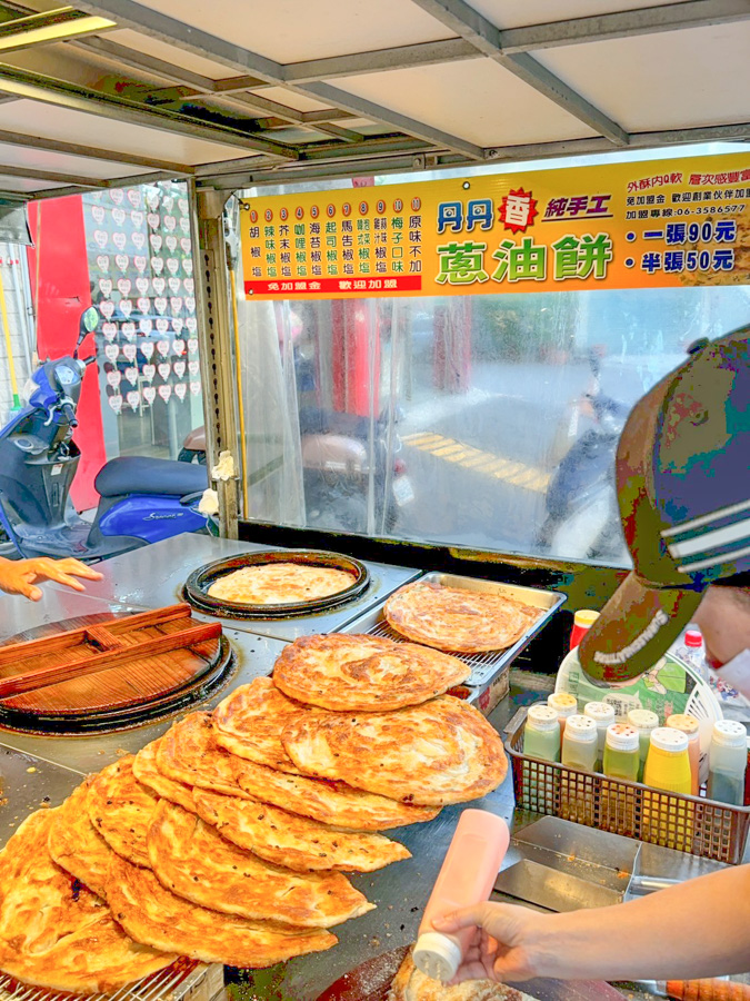 高雄 夜市 仁武夜市 丹丹蔥油餅 好吃 推薦 必吃 蔥油餅