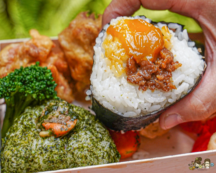 花漾和風 夢時代 百貨 飯糰 好吃 推薦 日式 日式餐盒 便當 快閃 獨家 爽口