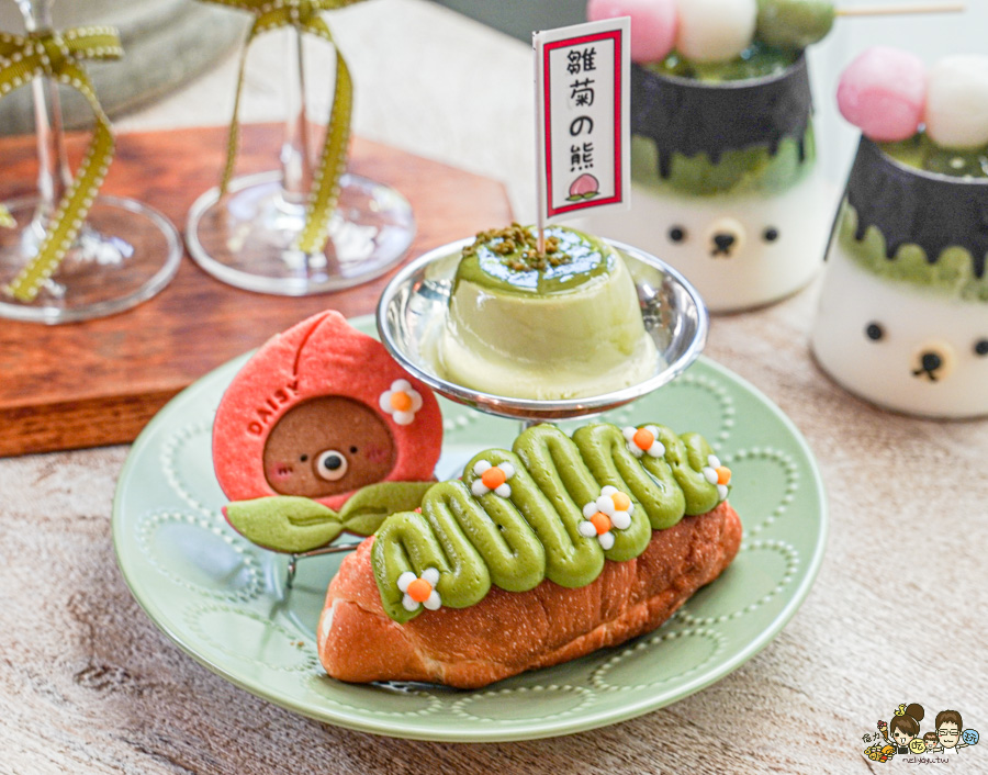 抹茶季 甜點 獨家 限量 限定 桃太郎 雛菊 高雄甜點 高雄美食 台中 台南 聚餐 約會 必吃 好吃 水蜜桃 抹茶控 日本抹茶