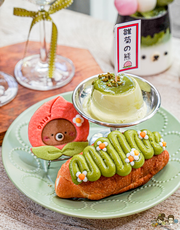 抹茶季 甜點 獨家 限量 限定 桃太郎 雛菊 高雄甜點 高雄美食 台中 台南 聚餐 約會 必吃 好吃 水蜜桃 抹茶控 日本抹茶