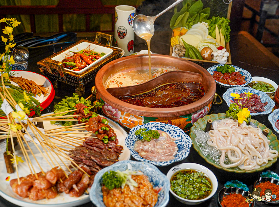 太古里 成都麻辣鍋餐廳 唐朝文化｜特色肉盘 精品串串 朋友聚餐 慶生宴 約會