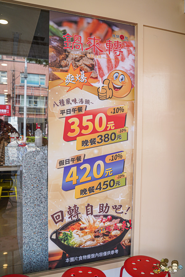 火鍋吃到飽 旋轉火鍋 鍋物 迴轉鍋物 熱炒 熟食 海鮮 肉品 湯頭 高雄火鍋 高雄必吃