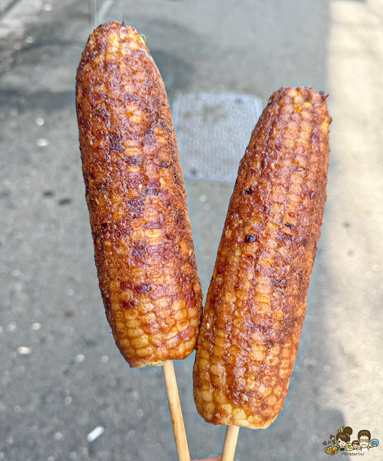 高雄好吃烤玉米 烤玉米 銅板價格 高雄美食 學區美食 建工美食 英姐烤玉米