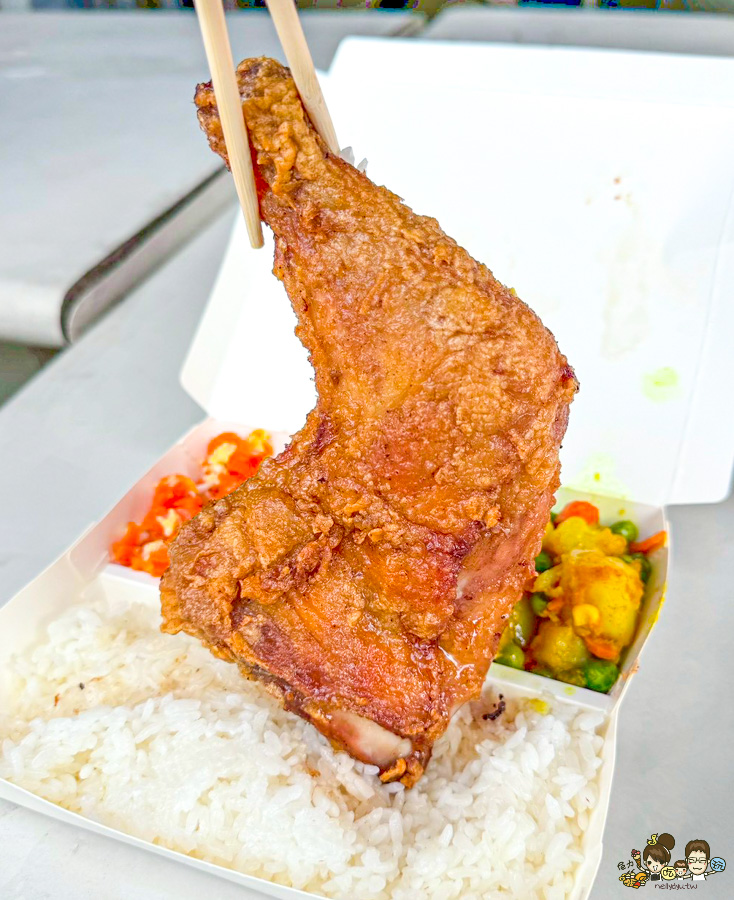 大雞腿便當 65元 阿嬤自助餐 鳥松 便當 餐盒 自助餐