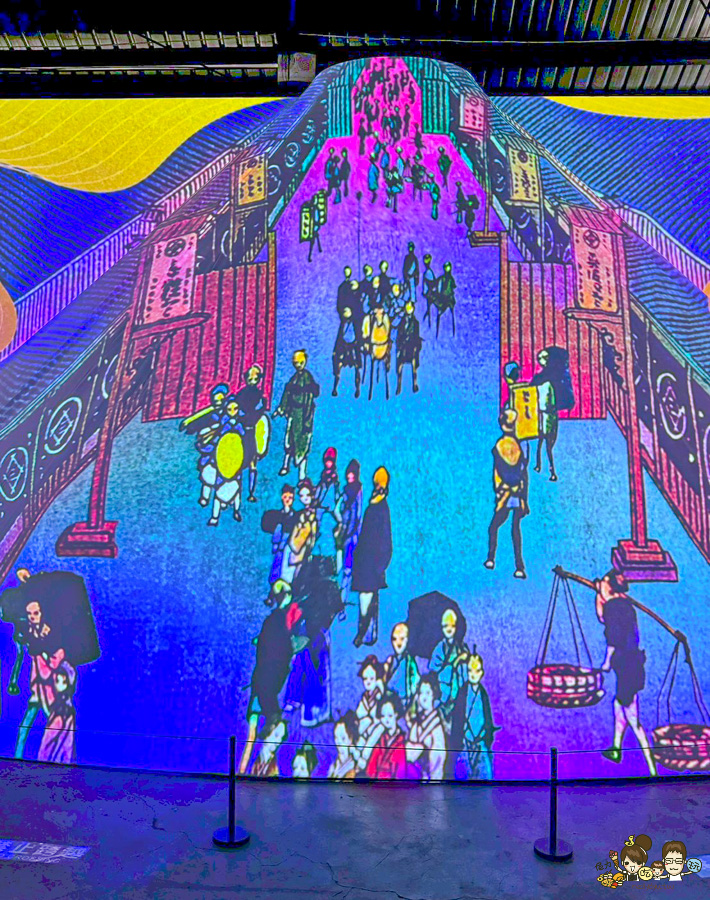 會動的浮世繪展 高雄 特展 駁二 限定 日本 授權 必看 景點 旅遊 藝術 文創 沉浸式 翡冷翠