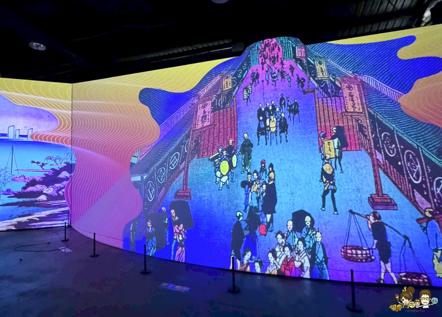 會動的浮世繪展 高雄 特展 駁二 限定 日本 授權 必看 景點 旅遊 藝術 文創 沉浸式 翡冷翠
