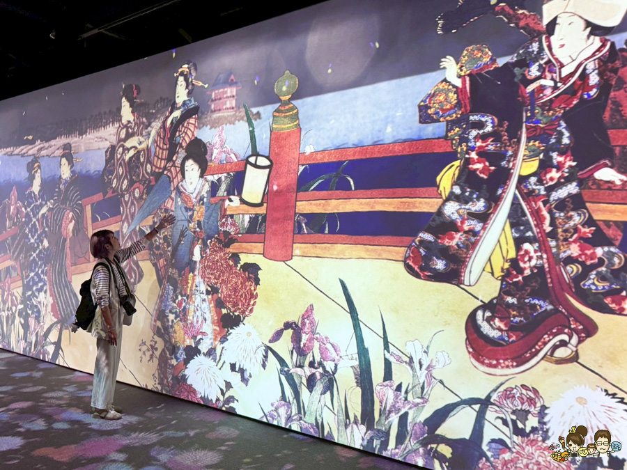 會動的浮世繪展 高雄 特展 駁二 限定 日本 授權 必看 景點 旅遊 藝術 文創 沉浸式 翡冷翠