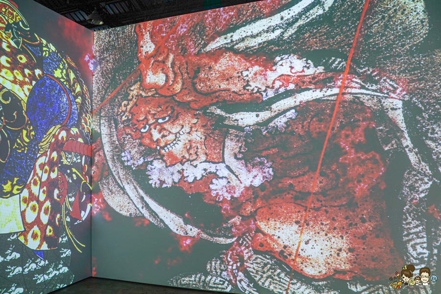 會動的浮世繪展 高雄 特展 駁二 限定 日本 授權 必看 景點 旅遊 藝術 文創 沉浸式 翡冷翠