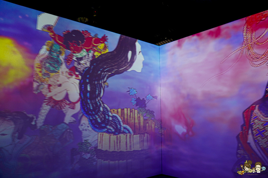 會動的浮世繪展 高雄 特展 駁二 限定 日本 授權 必看 景點 旅遊 藝術 文創 沉浸式 翡冷翠