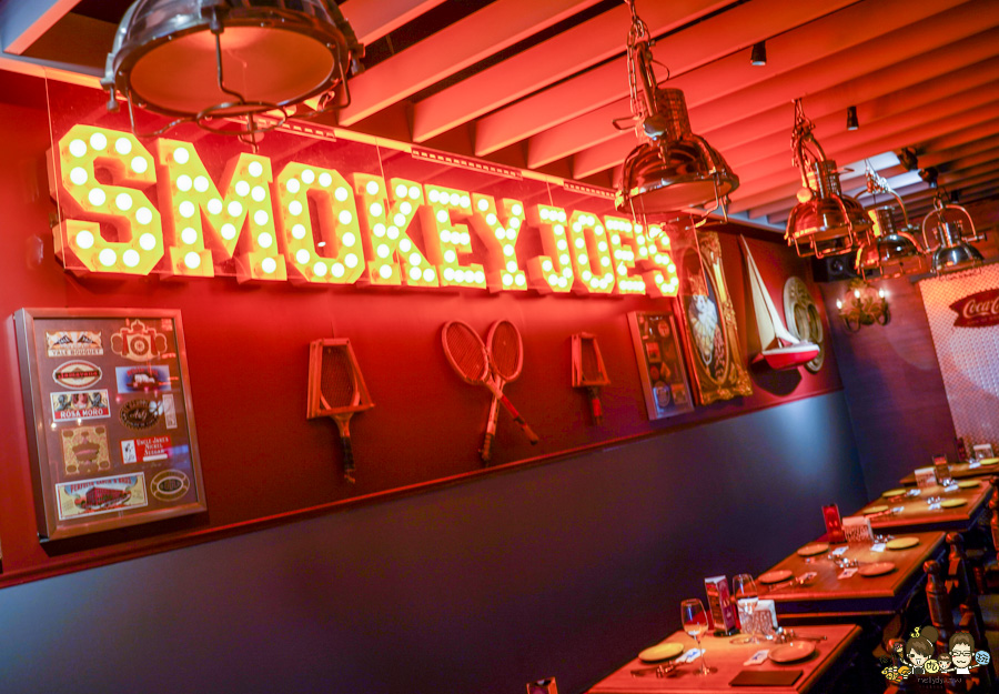 冒煙的喬 餐酒館 美術館 凹子底 聚餐 牛小排 煙燻 美墨 包廂 小酌 紅酒 葡萄酒 高雄餐酒館 