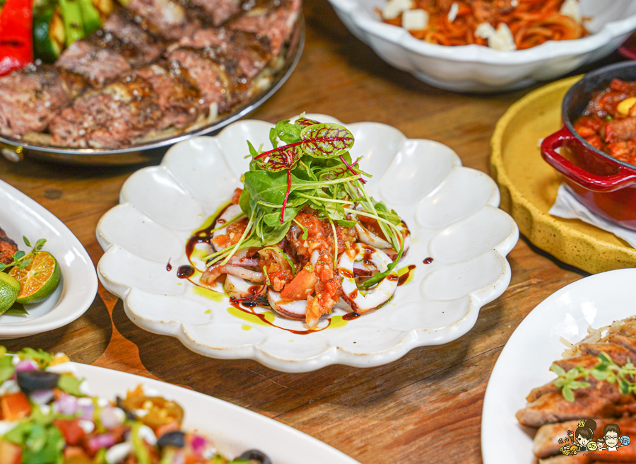 冒煙的喬 餐酒館 美術館 凹子底 聚餐 牛小排 煙燻 美墨 包廂 小酌 紅酒 葡萄酒 高雄餐酒館 