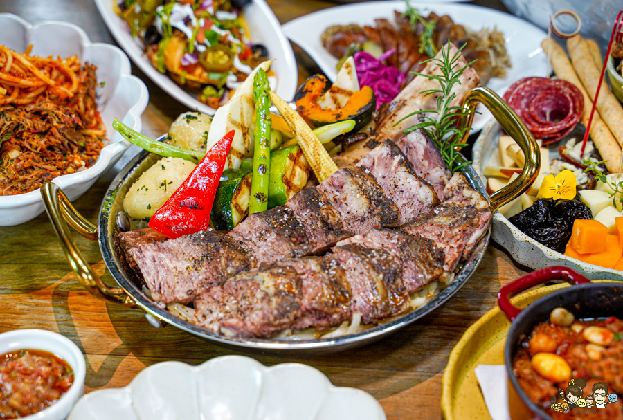 冒煙的喬 餐酒館 美術館 凹子底 聚餐 牛小排 煙燻 美墨 包廂 小酌 紅酒 葡萄酒 高雄餐酒館 