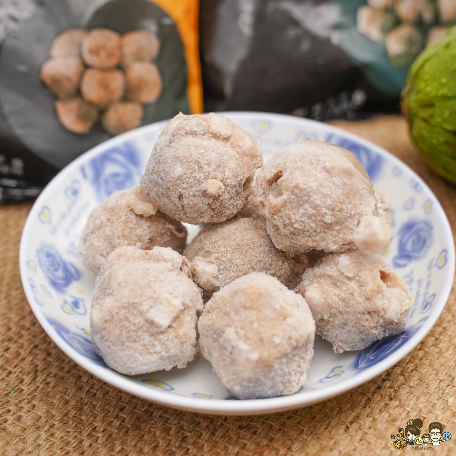 居家料理 冷凍美食 貢丸 豬肉貢丸 芋頭貢丸 大甲芋頭 好吃 創鮮家 必買 團購