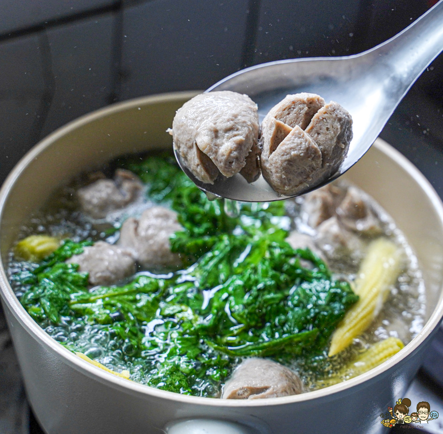 居家料理 冷凍美食 貢丸 豬肉貢丸 芋頭貢丸 大甲芋頭 好吃 創鮮家 必買 團購