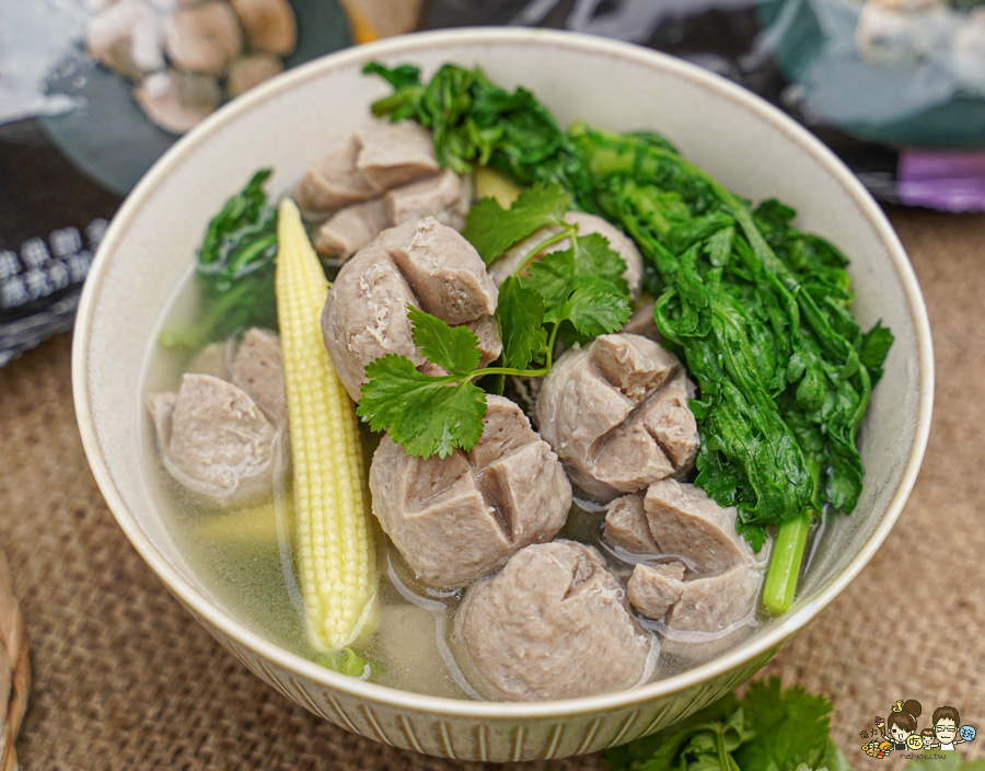 居家料理 冷凍美食 貢丸 豬肉貢丸 芋頭貢丸 大甲芋頭 好吃 創鮮家 必買 團購