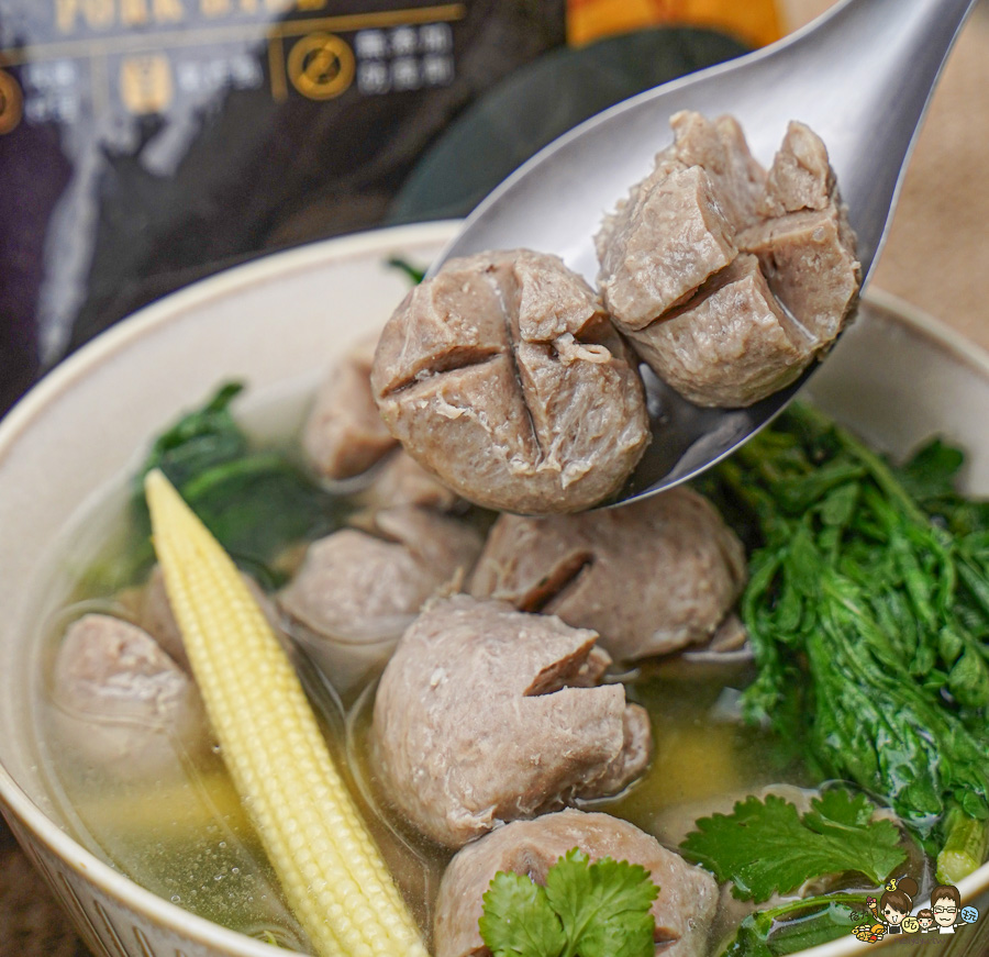 居家料理 冷凍美食 貢丸 豬肉貢丸 芋頭貢丸 大甲芋頭 好吃 創鮮家 必買 團購